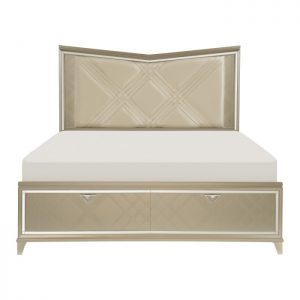 Bijou Bed with LED Lighting and Footboard Storage