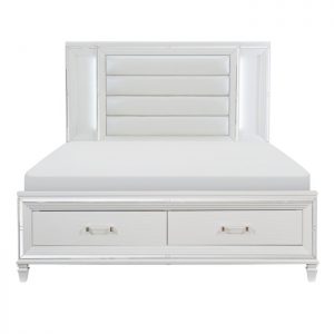 Tamsin White Bed w/ Led Lighting