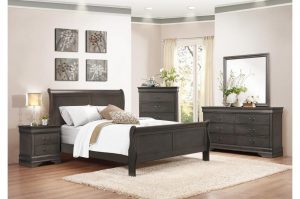 Mayville Stained Gray 4pc Bedroom Set