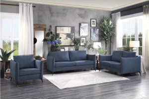 Bianca Blue 2pc Living Room Set