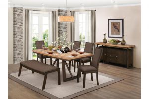 Compson 5pc Extension Dining Table Set