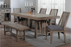 Codie 6pc Dining Table Set with Bench