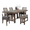 Codie 6pc Dining Table Set with Bench - Image 3